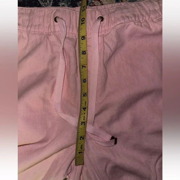 NWT St Johns Bay Cargo Jogger Pants Sz S Linen Blend Elastic Waist Drawstring - Picture 8 of 11